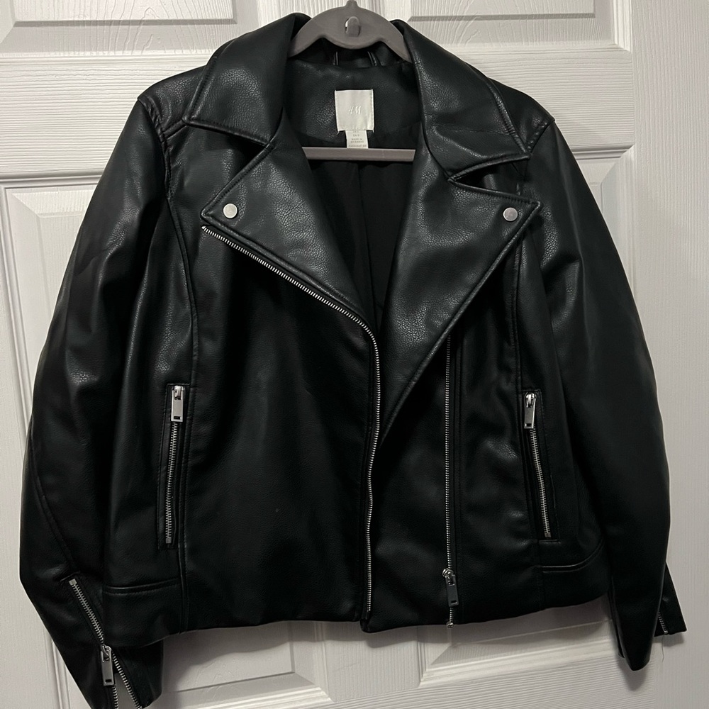 H&M faux leather jacket